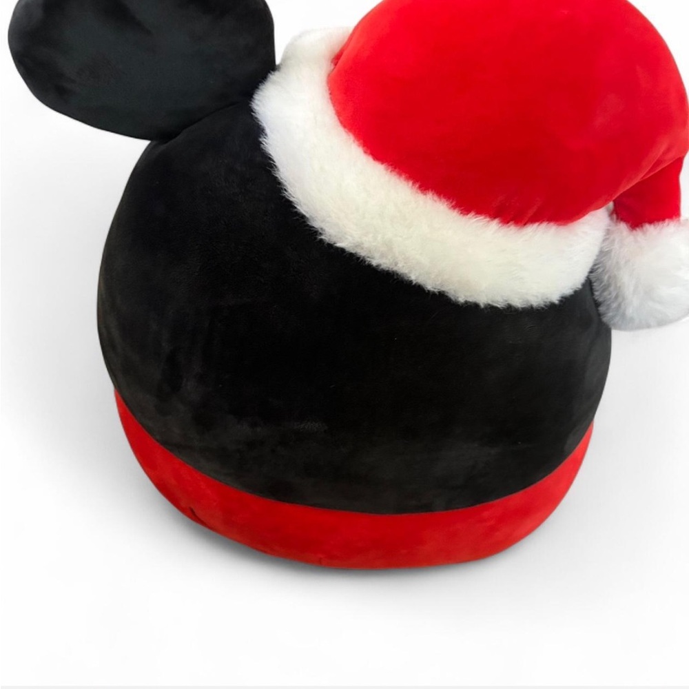 Squishmallows Disney Red, Black, & White Holiday Santa Mickey Mouse Soft Plush - Picture 5 of 7